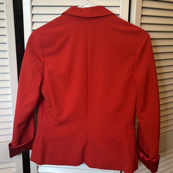 Red/Orange Frenchi Blazer S EUC - Picture 2 of 4